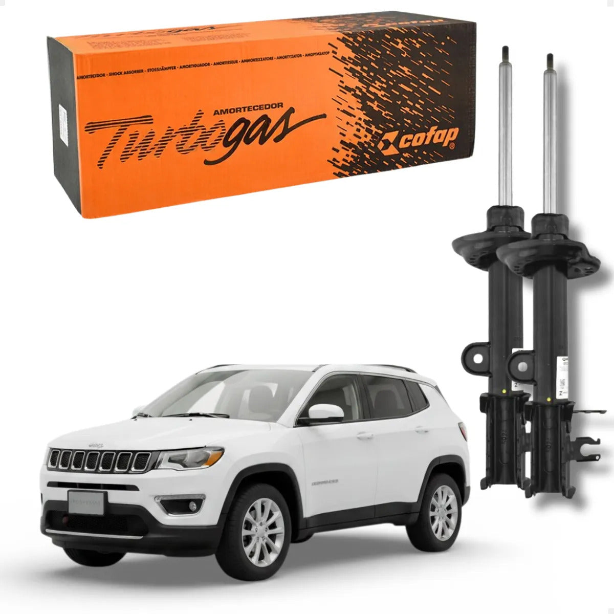 Par Amortecedor Traseiro  Compass 2.0 Diesel 17... Cofap
