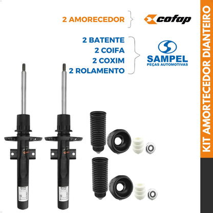Kit 2 Amortecedor Dianteiro Cofap Sampel Gol Saveiro + Coxin