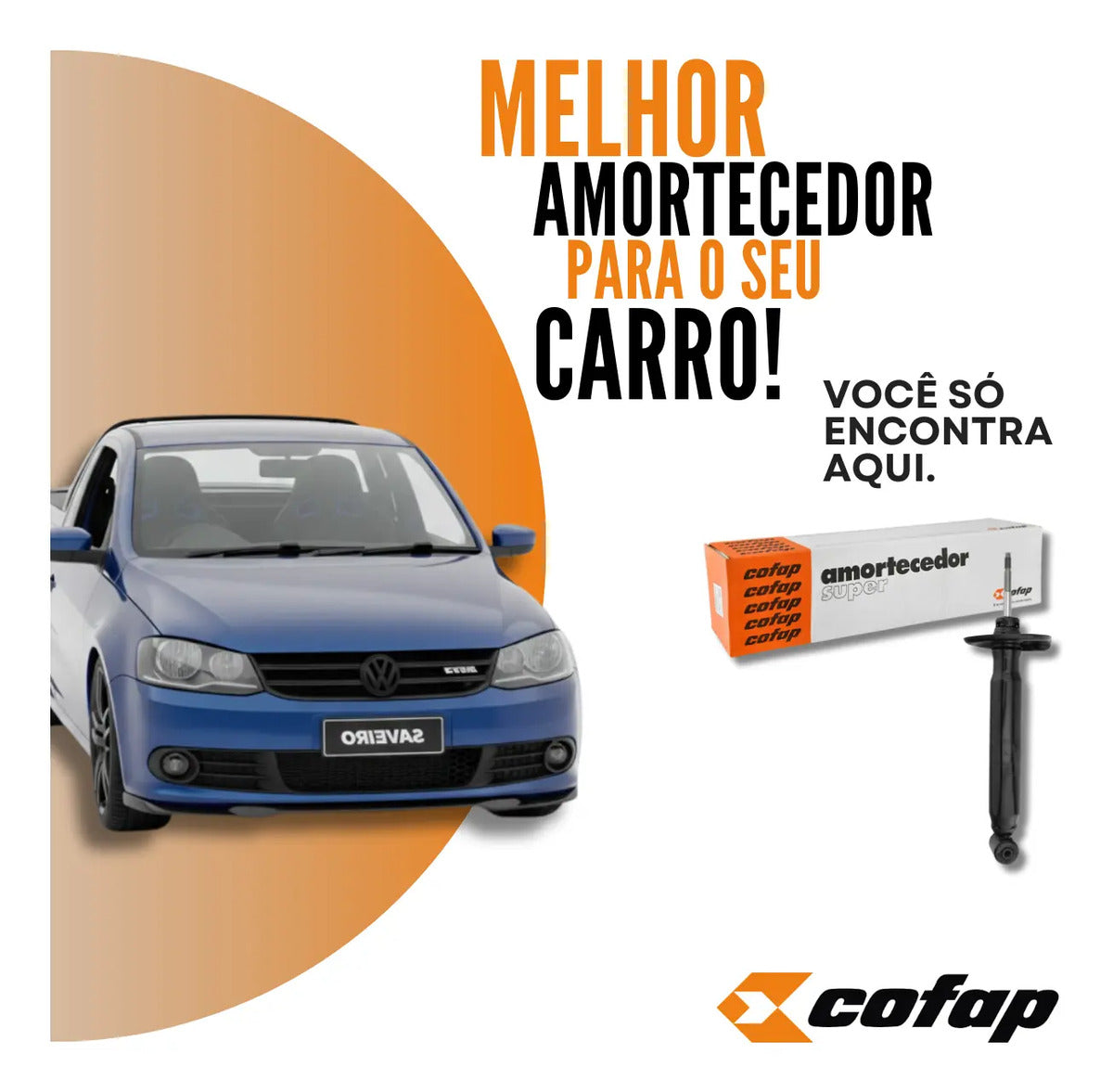 Amortecedor Traseiro Saveiro G2 G3 G4 1998 A 2008 Cofap Supe