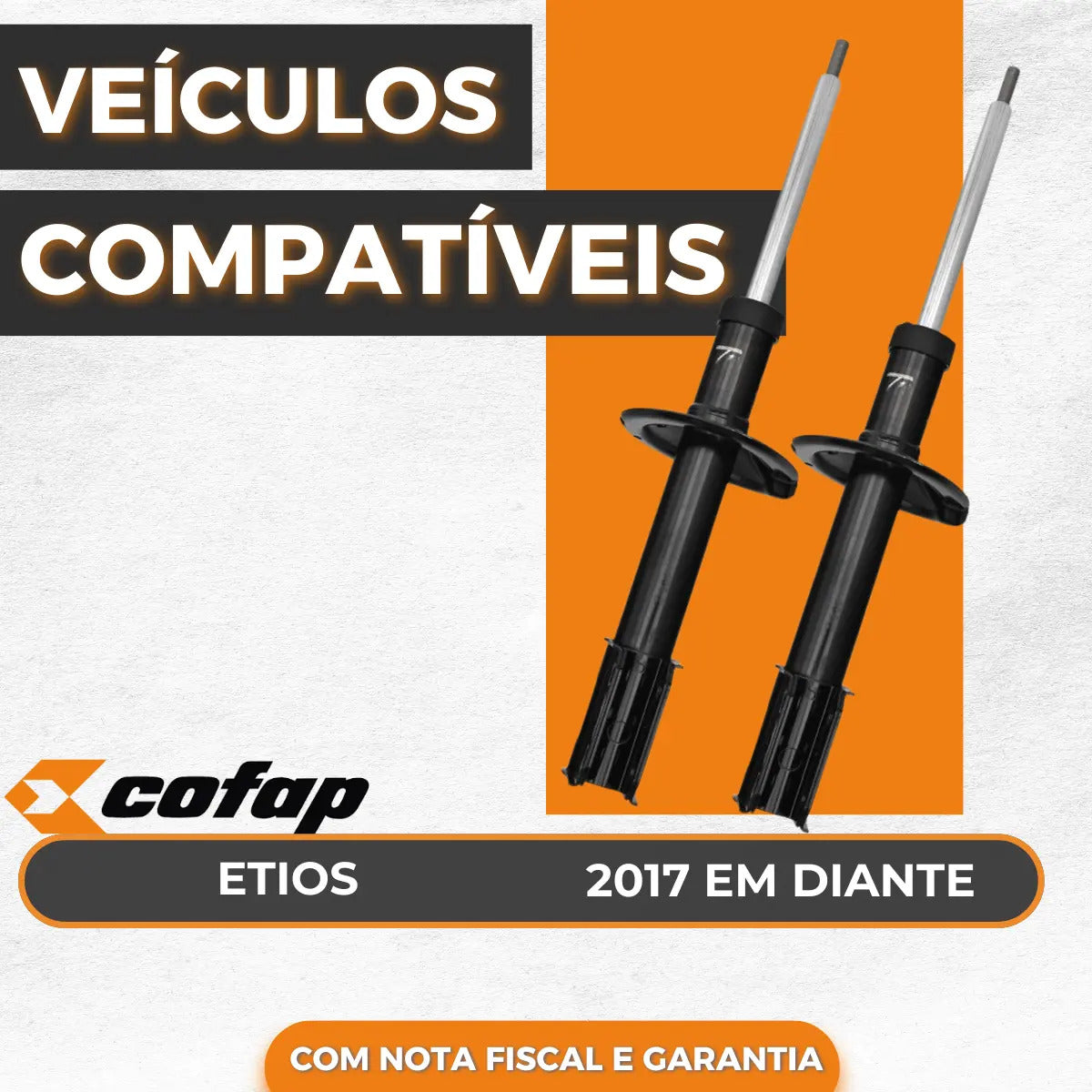 Par Amortecedor Dianteiro Toyota Etios 2017/.. Cofap