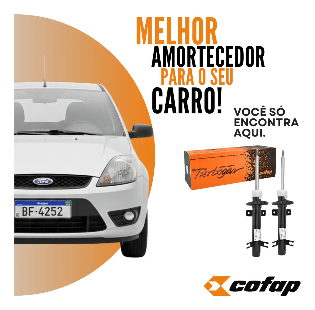 Par Amortecedor Dianteiro Ford Fiesta 2003 A 2014 Cofap