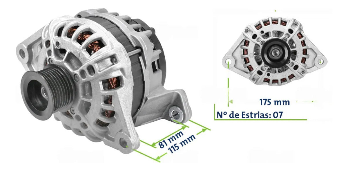 Alternador Ducato 2.3 12v 150a 2012 Com Polia 7pk