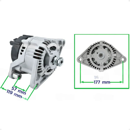 Alternador New Holland Tl75 Tl80 Tl90 Tl100 12v 85a Completo