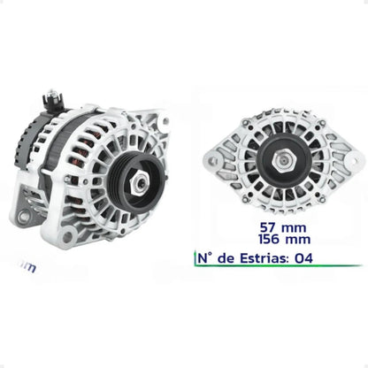 Alternador Chery Qq Face 1.1 1.3 16v 4 Furos 75a 2011/2015