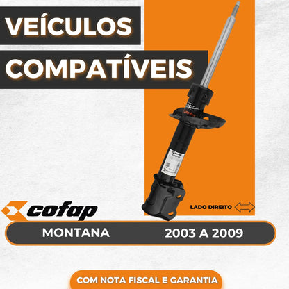 Amortecedor Dianteiro Montana 04 A 2009 Cofap Lado Direito