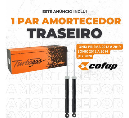 Par Amortecedor Traseiro Original Cofap Sonic 2012 A 2014