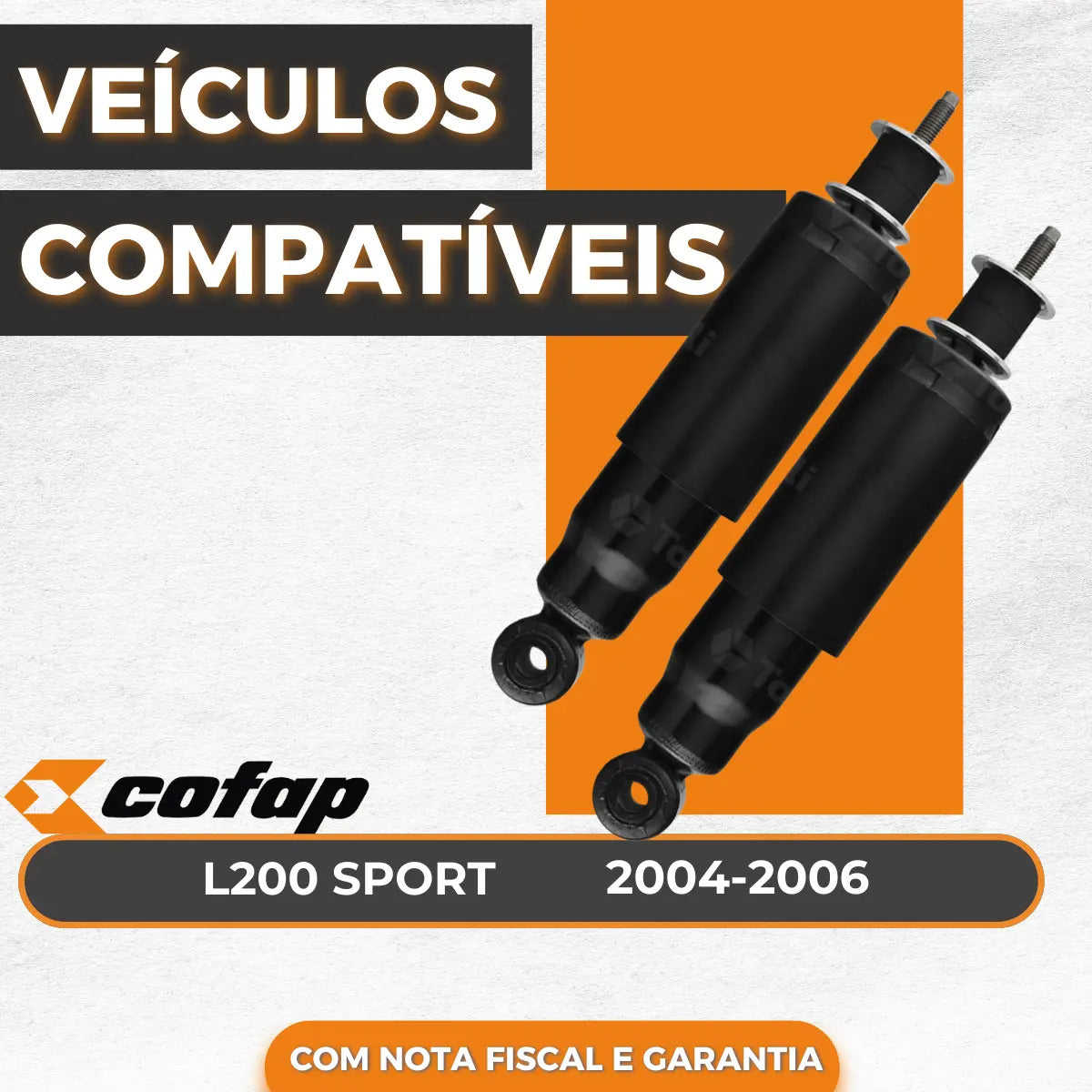 Par Amortecedor Dianteiro L200 Sport 2004 A 2006 Cofap Super
