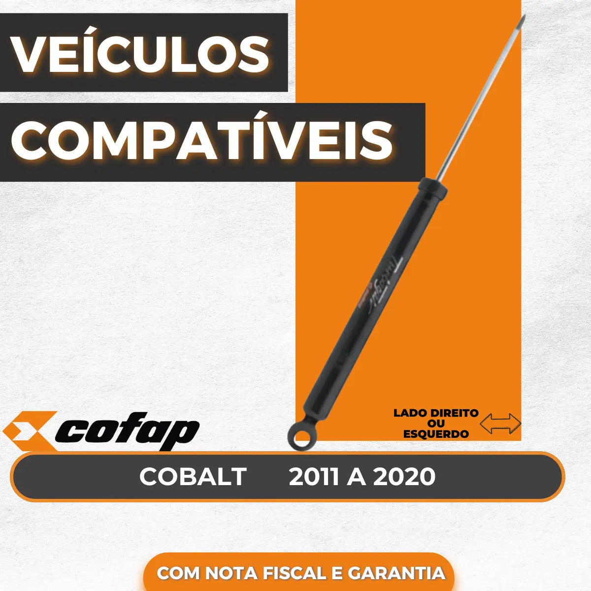 Amortecedor Traseiro Cobalt 2012 A 2021 Original Cofap