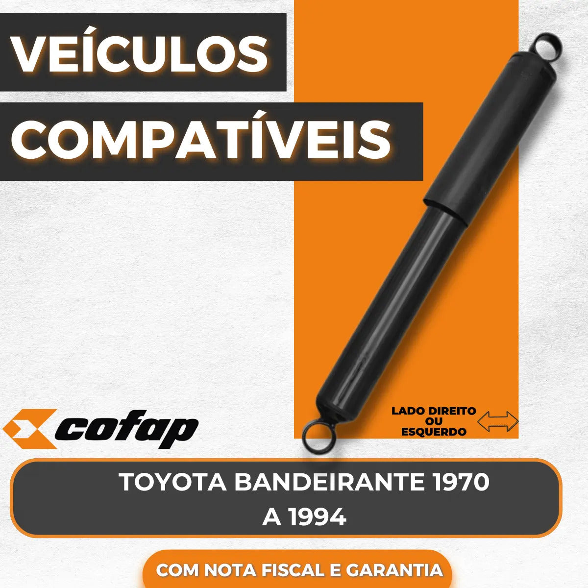 Amortecedor Dianteiro Bandeirante 1970 A 1994 Cofap