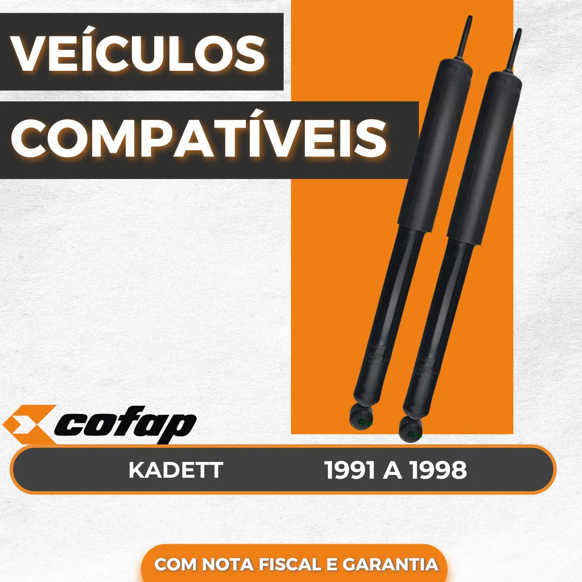 Par Amortecedor Traseiro Kadett 1991 A 1998 Cofap Original
