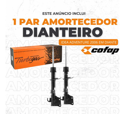 Par Amortecedor Dianteiro Fiat Idea Adventure Original Cofap