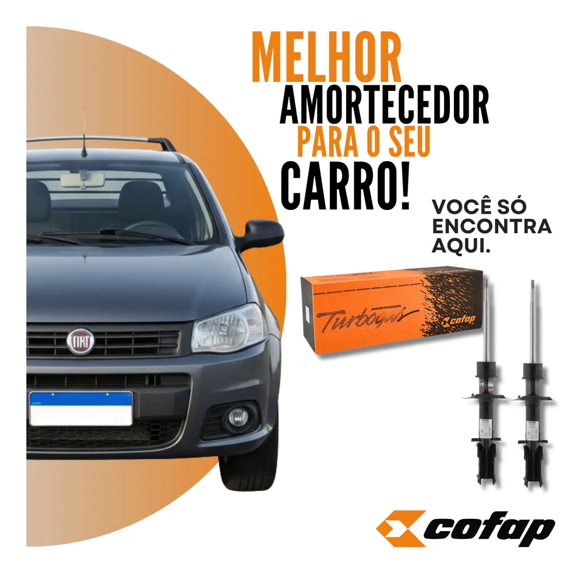Par Amortecedor Cofap Dianteiro Strada 2001 A 2020