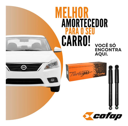 Par Amortecedor Traseiro Sentra Cofap Turbogas 07/11