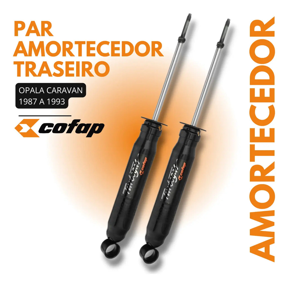 Par Amortecedor Traseiro Cofap Caravan 1987 A 90 91 92 1993