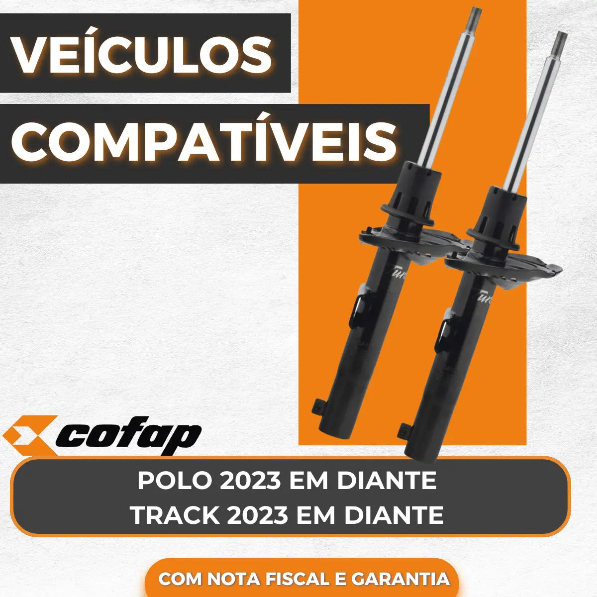 Par Amortecedor Dianteiro Polo 1.0 Mpi Track Cofap