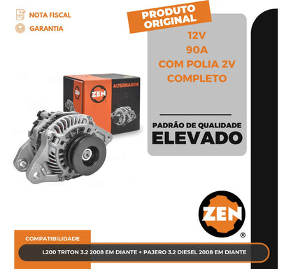 Alternador L200 3.2 2007 A 2018 Pajero 3.2 06 Até 21 Diesel