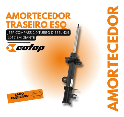 Amortecedor Traseiro Esquerdo Compass 2.0 Diesel 17... Cofap