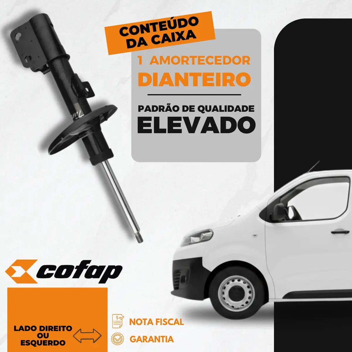 Amortecedor Dianteiro Scudo E-scudo 2022 Em Diante Cofap