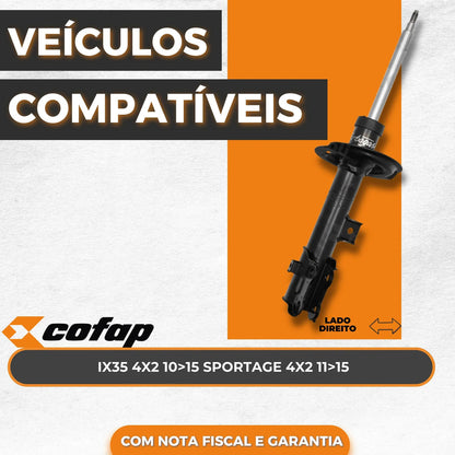 Amortecedor Dianteiro Esquerdo Ix35 4x2 10-15 Cofap Gp33223