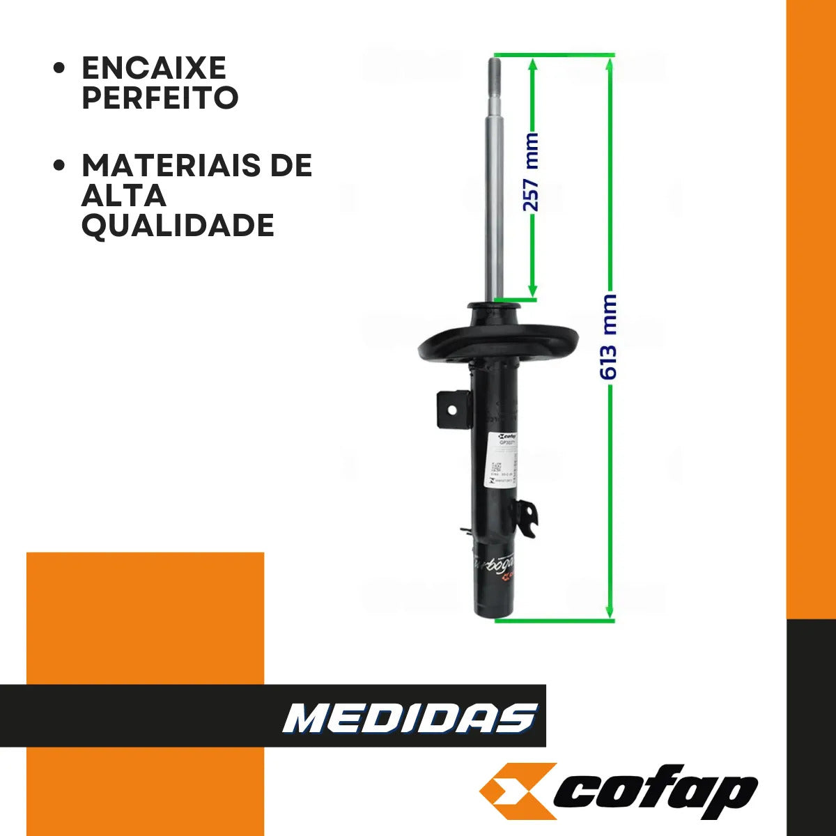Par Amortecedor Dianteiro C3 2013 A 2021 Manual Cofap