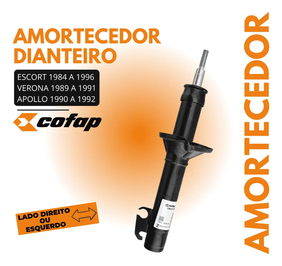 Amortecedor Dianteiro Cofap Verona 1989 A 1991 - Sm27025