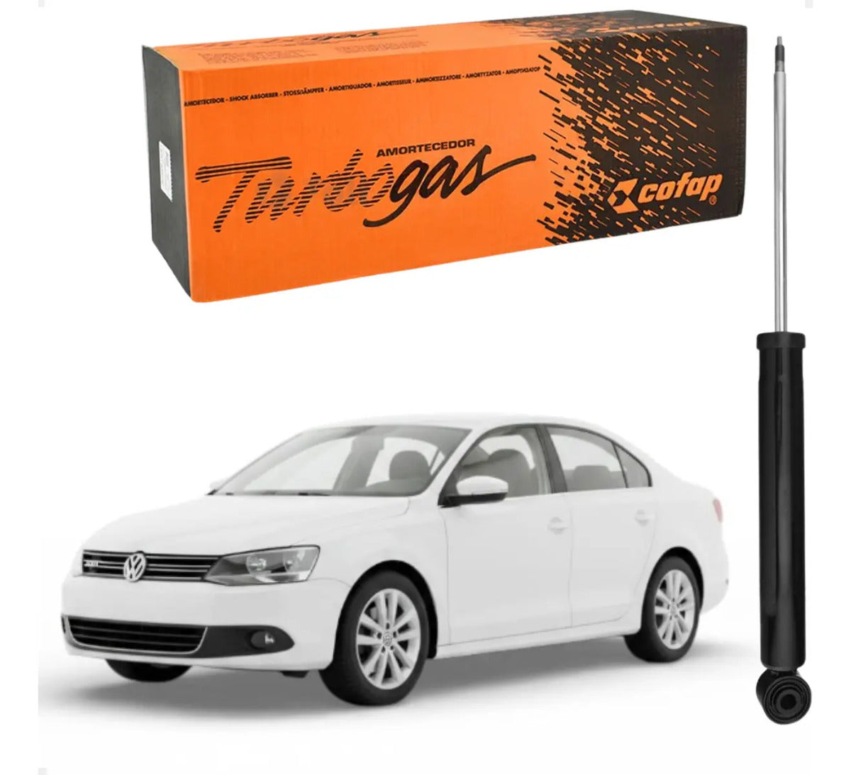 Amortecedor Traseiro Volks Jetta 2.0 Tsi 250 11/.. Cofap