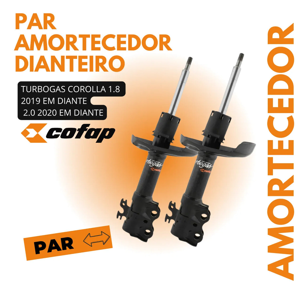 Par Amortecedor Dianteiro - Cofap - Gp33412 - Gp33413