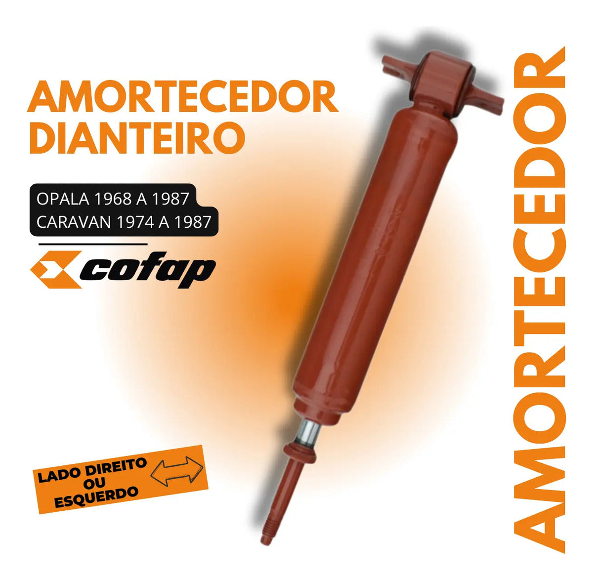 Amortecedor Dianteiro Caravan 1974 A 83 84 85 86 1987 Cofap