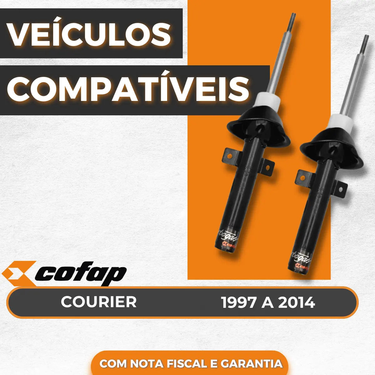 Par Amortecedor Dianteiro Courier 2001 2002 Original Cofap