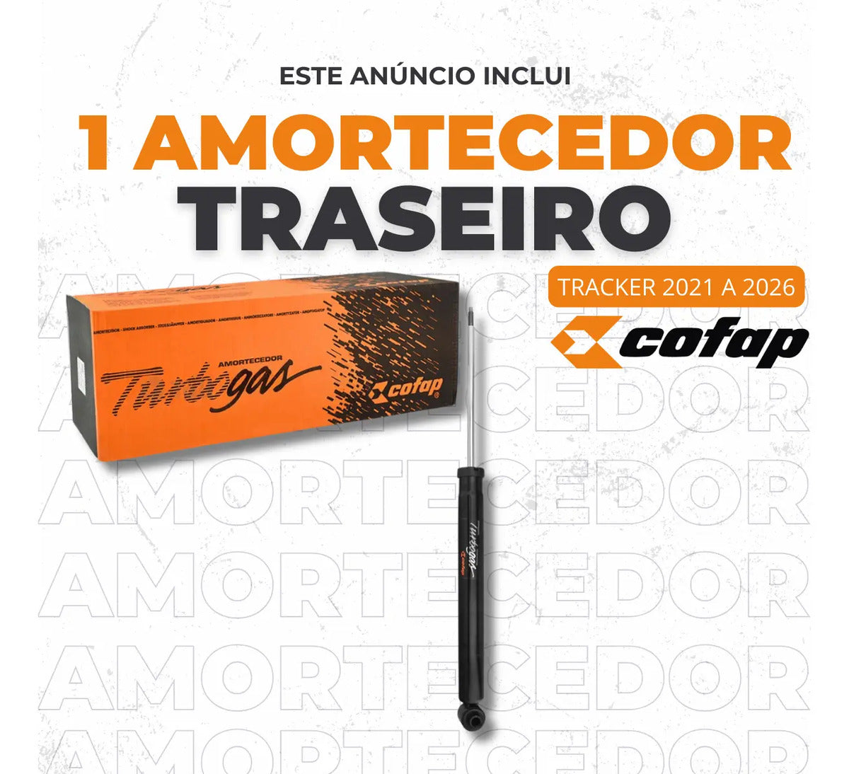 Amortecedor Traseiro Tracker 2021 2022 2023 Cofap Novo