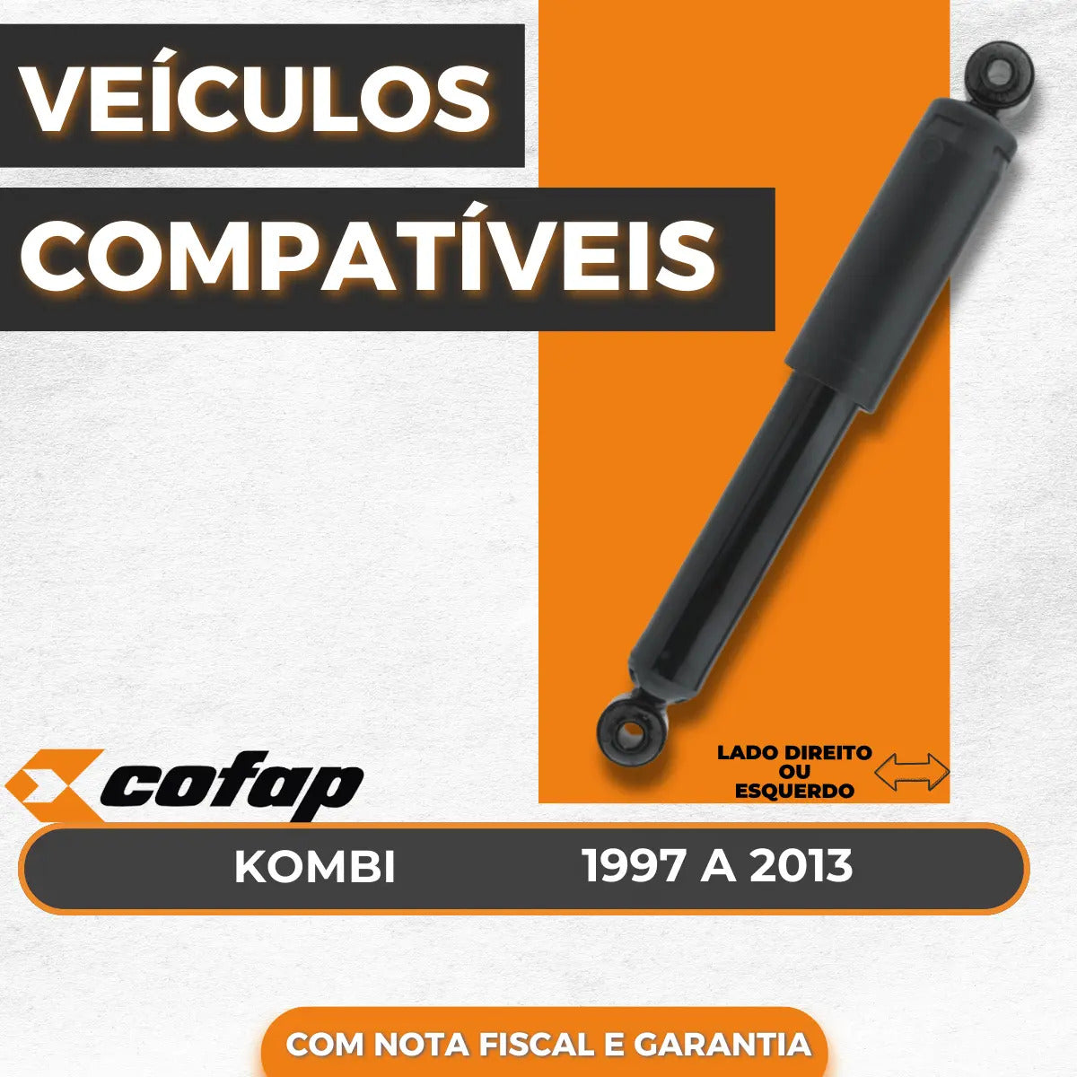 Amortecedor Dianteiro  Vw Kombi 1997 A 2013 Cofap Super