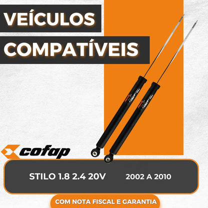 Par Amortecedor Traseiro Fiat Stilo 1.8 2002 A 09 2010 Cofap