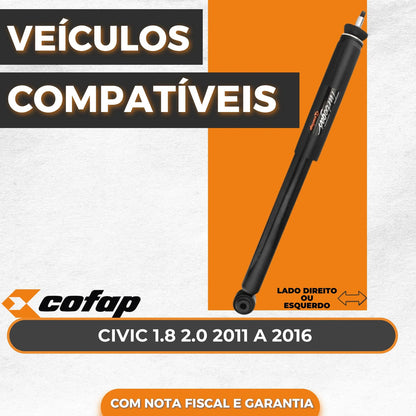 Amortecedor Traseiro New Civic 1.8 / 2.0 11/16 Cofap Gb48248