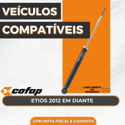 Amortecedor Traseiro Toyota Etios 2012 A 2021 Cofap