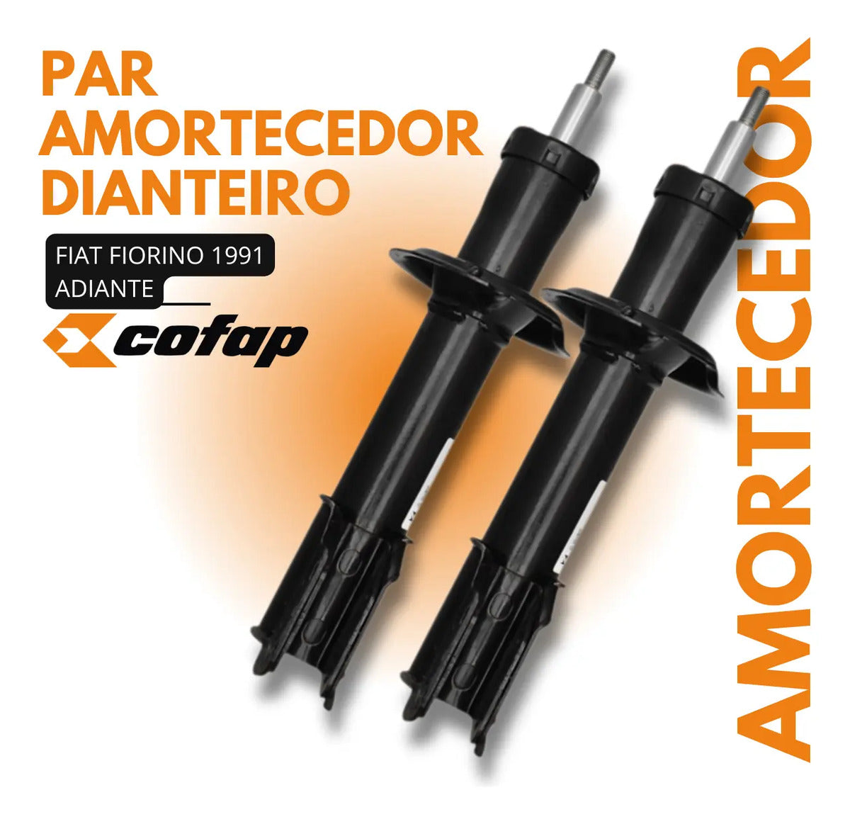 Par Amortecedor Dianteiro Cofap Fiorino Longa 1991 A 2013