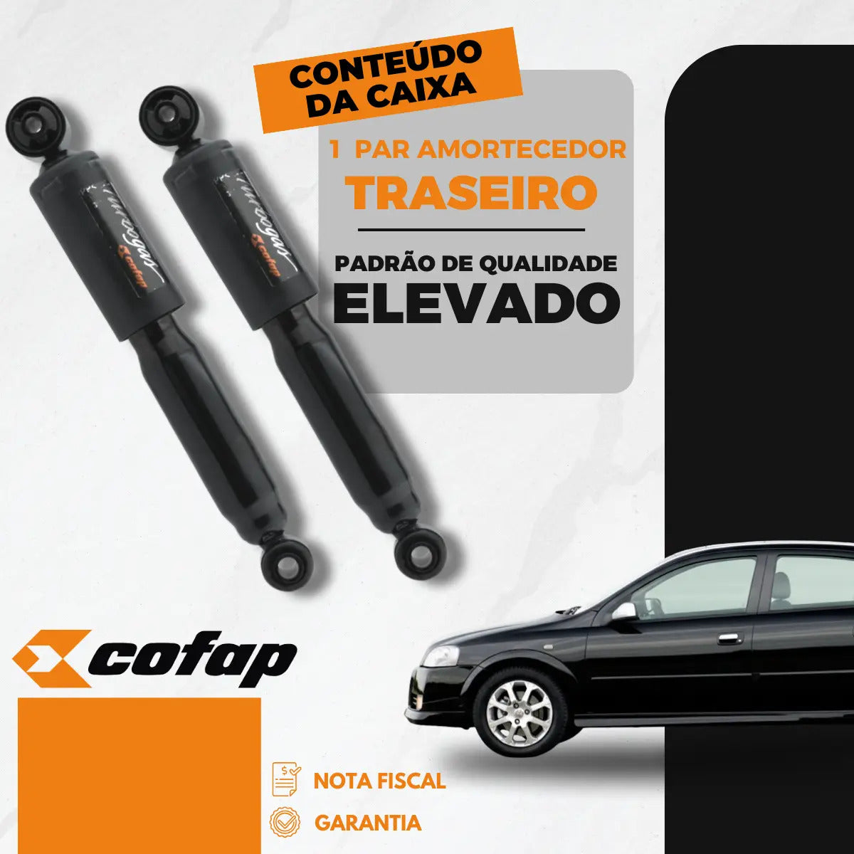Par Amortecedor Traseiro Cofap Astra Hatch Sedan 1.8 2.0