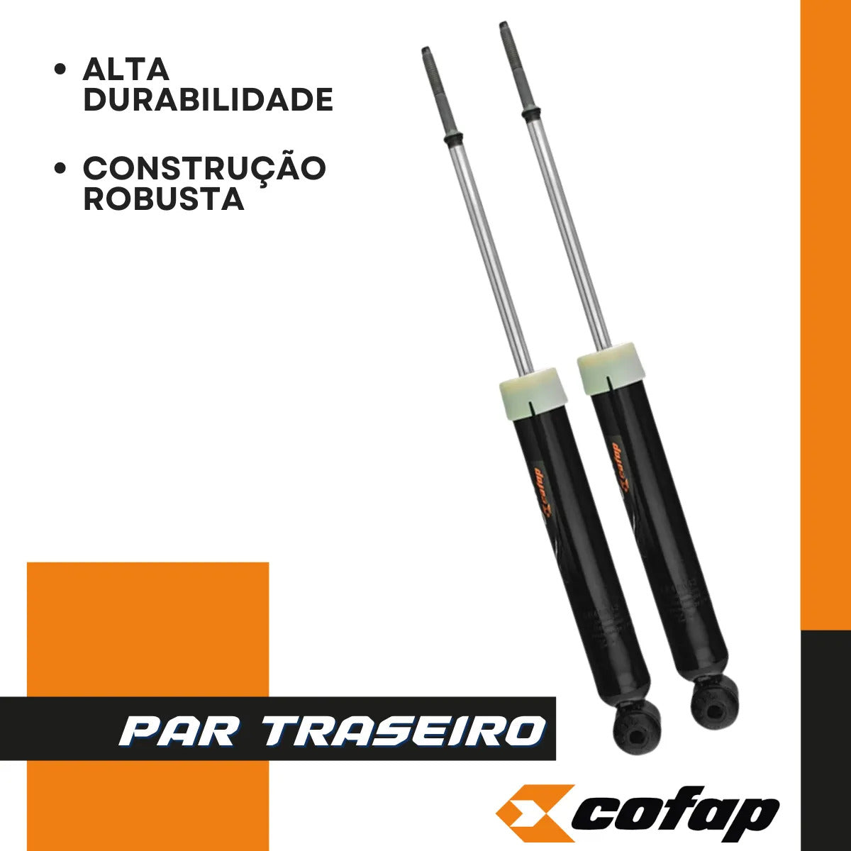 Par Amortecedor Traseiro Original Cofap Agile 2009 A 2014