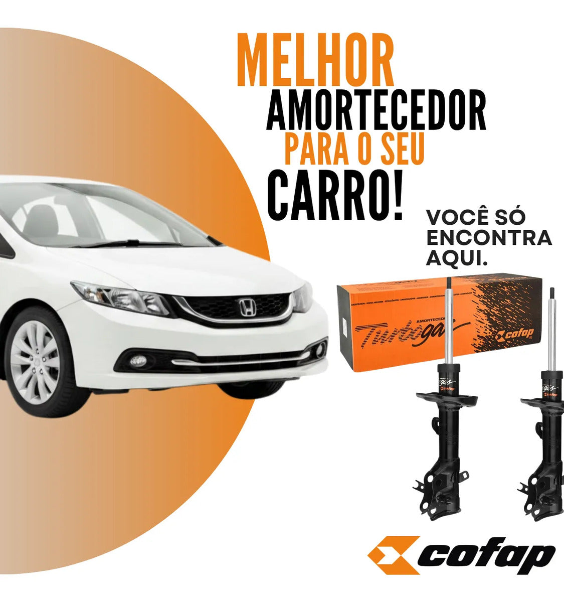 Par Amortecedor Dianteiro  Honda Civic 2.0 12/16 Cofap