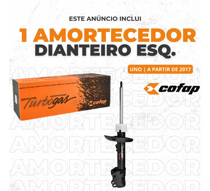 Amortecedor Dianteiro Esquerdo C/ Barra Uno 2017/... Cofap