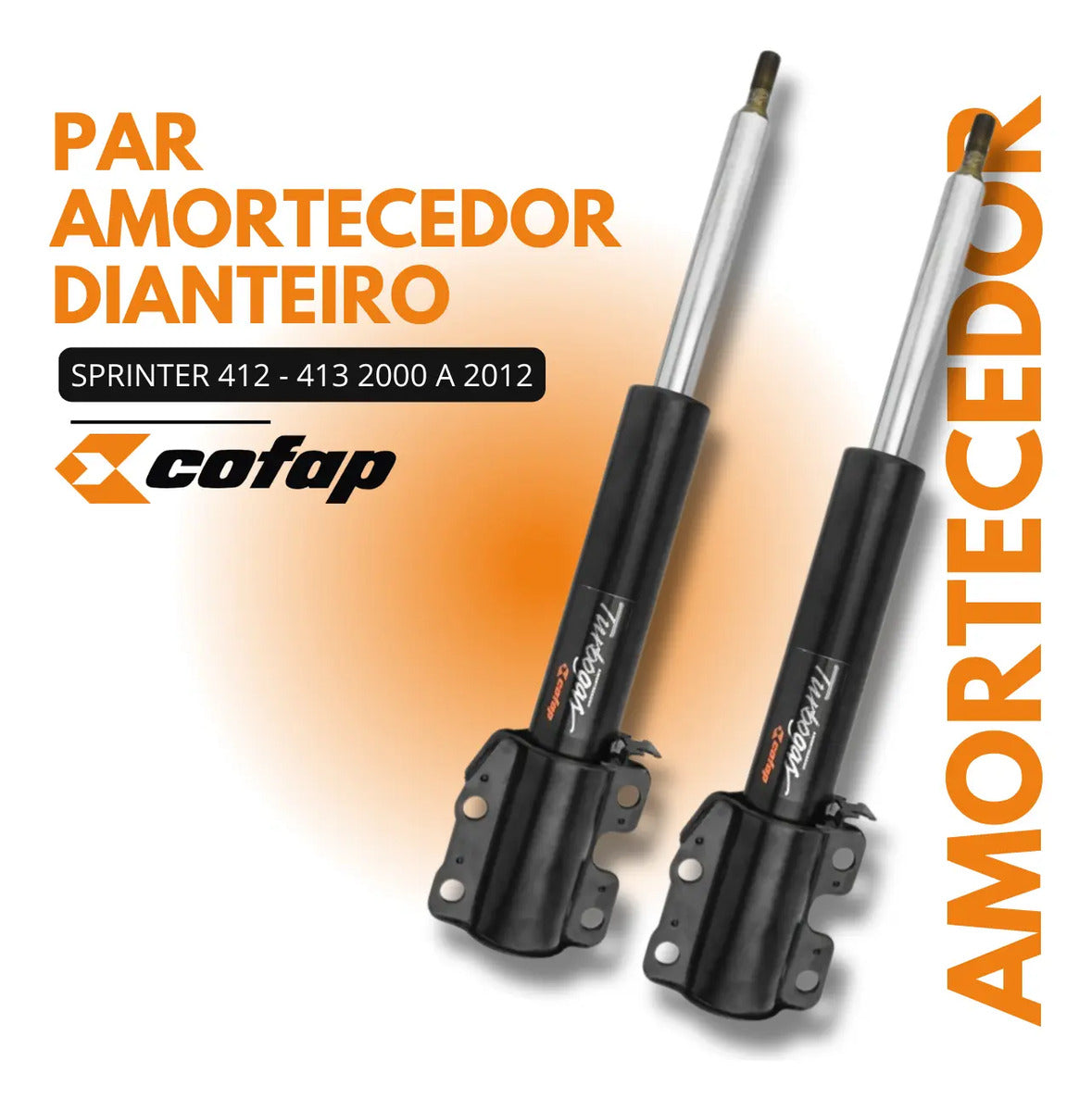 Par Amortecedor Dianteiro Sprinter 410 412 3 414 00/12 Cofap