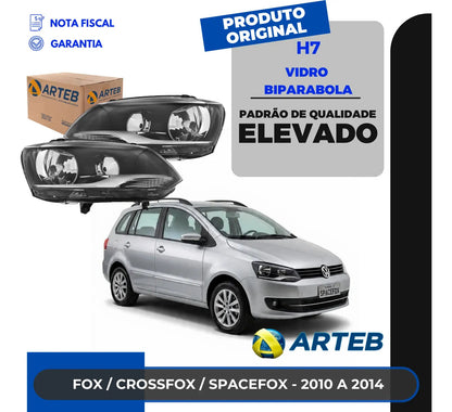 Farol Foco Duplo C/ Pisca Spacefox 2010 11 12 13 2014 Arteb