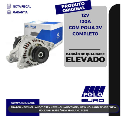 Alternador Trator New Holland Tl65e Tl75e Tl95e Tl105e