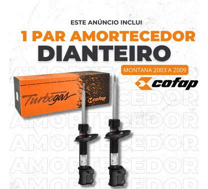 Par Amortecedor Dianteiro Montana 2004 A 2009 - Cofap