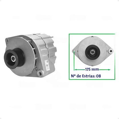 Alternador Cargo 2630 Vw 8140 12140 12170 14170 12v65a 8pk