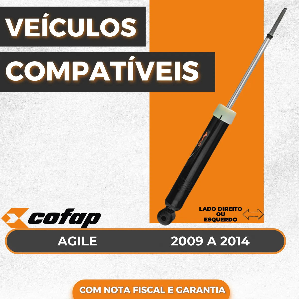 Amortecedor Traseiro Original Cofap Agile 1.4 2009 A 2014