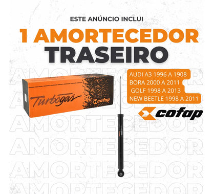 Amortecedor Traseiro Cofap Golf  Audi A3 Bora