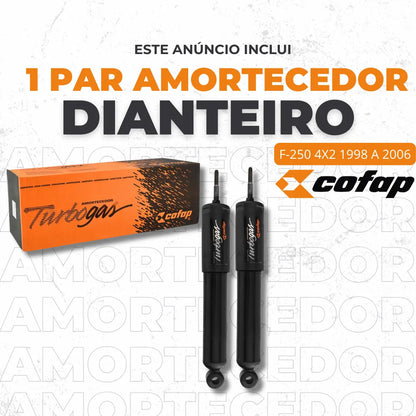 Par Amortecedor Dianteiro F250 1998 Ao 2006 Turbogaz Cofap