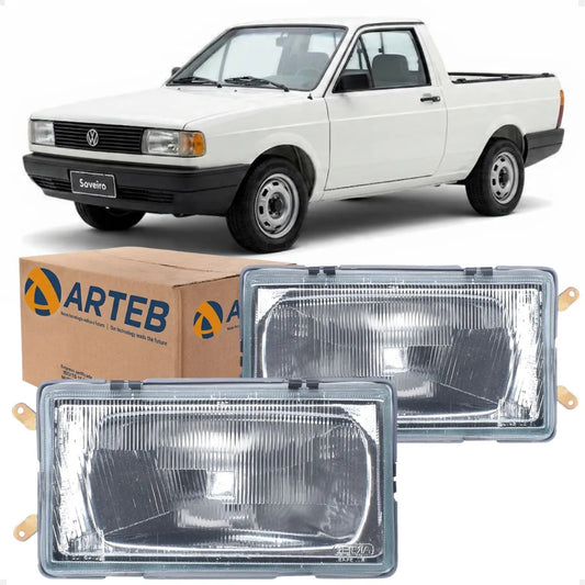 Farol Vw Gol Parati Saveiro 1986 1987 1988 1989 1990 Arteb
