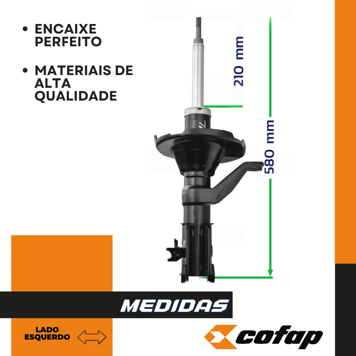 Amortecedor Turbogas Esquerdo Cofap Gp35977m