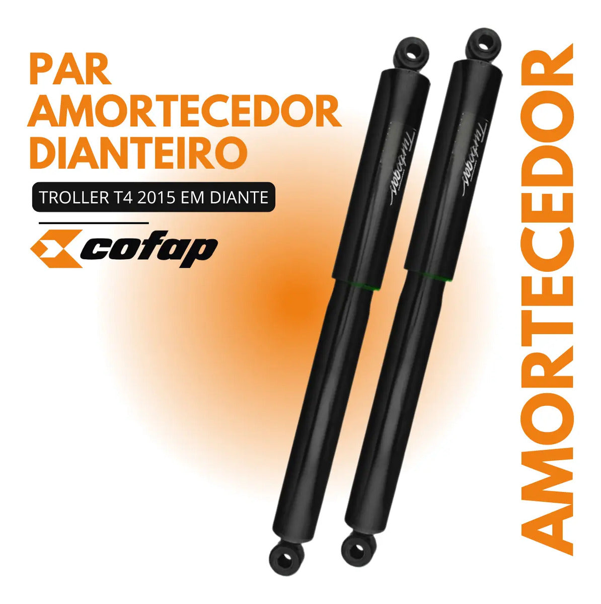 Par Amortecedor Traseiro Troller T4 3.2 20v 2016 2017 Cofap